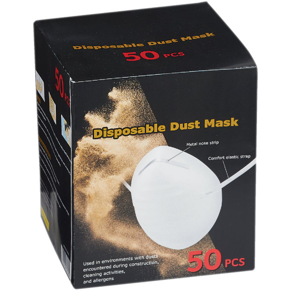 Disposable Dust & Face Mask (50-Pack) GSMASKS