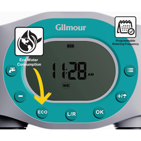 Gilmour LCD Timer Dual Spigot 857006-1001 702667