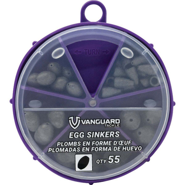 Vanguard 55-Piece Egg Sinker Kit Assortment VEGSS-55
