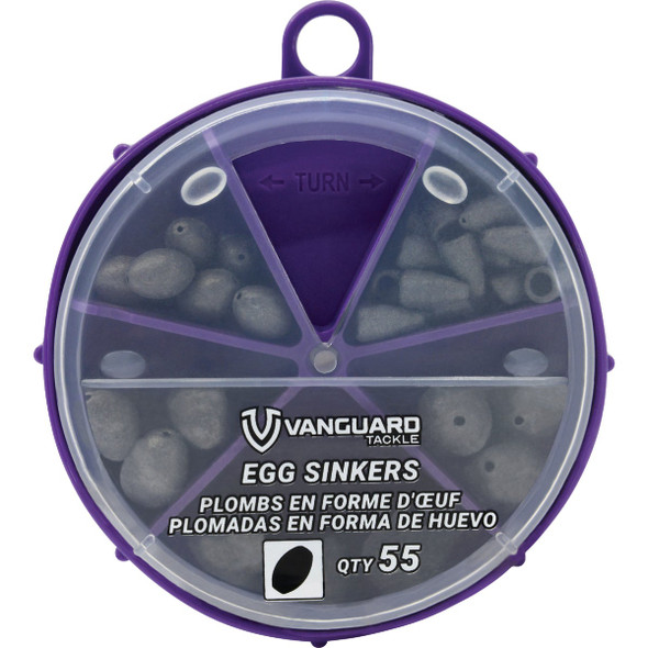 Vanguard 55-Piece Egg Sinker Kit Assortment VEGSS-55