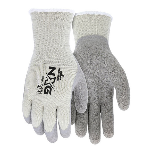 MCR Safety® NXG® Cold Weather Gloves, Large, Gray, 12/Pair