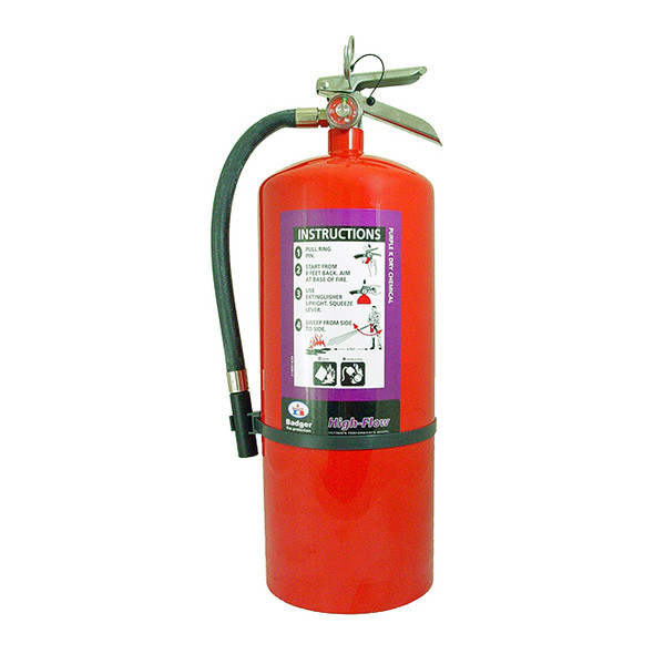 Badger™ Extra High-Flow 20 lb Purple K Fire Extinguisher w/ Wall Hook