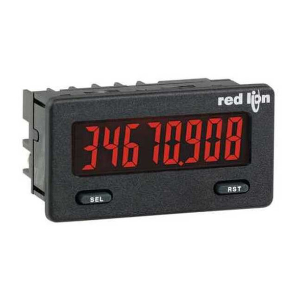 Red Lion Controls Counter,LCD,8 Digits,1.86" D CUB5B000