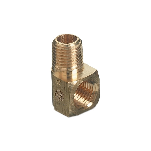 Pipe Thread Elbows, Connector, 3,000 PSIG, Brass, 1/2 in (NPT)