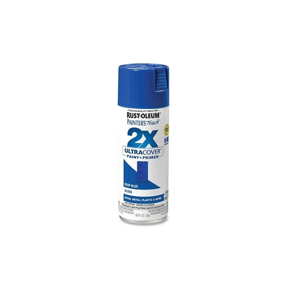 Painter's Touch® 2X Ultra Cover® Gloss Spray Paints + Primer, 12 oz, Deep Blue
