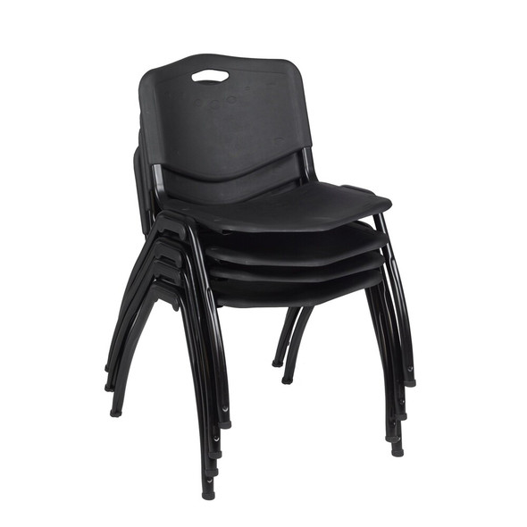 Cain Cain Round Table & Chair Set, Wood, Metal, Plastic Top, Maple TB42RNDPL47BK