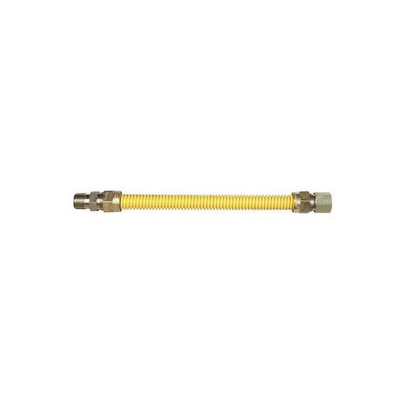 Dormont Gas Connector,Hose 1/2" dia.,Yellow 30C-3132-60 Pack of 12