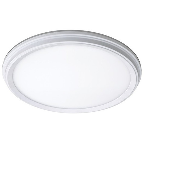 ETI 56572113 11" Snap-Fit LowPro White Deco LED Flushmount 14W CCT Select w/ Nightlight