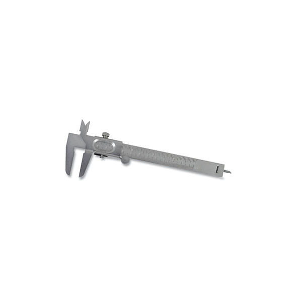 Vernier Caliper, 5 in Jaw, Steel