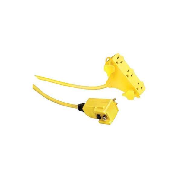 Southwire GFCI, Yellow, 50 ft, 3 Outlet, 12 AWG 14880229-6