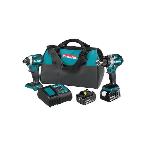 Makita LxtBrushless2Pc.ComboKit18V,(2)5.0Ah XT296ST