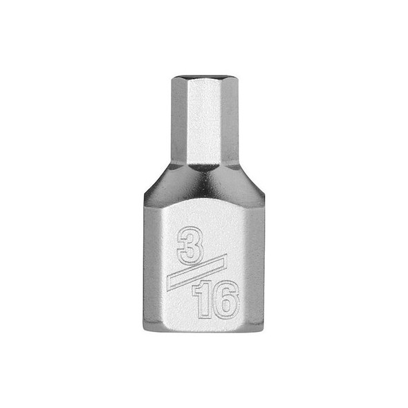 Milwaukee Tool Bit Socket,1/4" Drive,Chrome,S2 Steel 45-34-1123