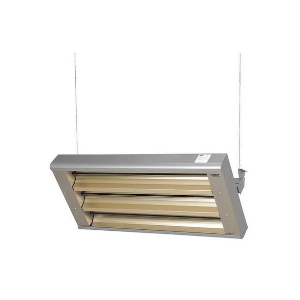 Electric Infrared Heater, 1 or 3 Phase, Aluminum, 480V AC