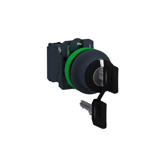 Schneider Electric SelectorSwitch,Keyed,3Pos,30mm,Black XB5FG33