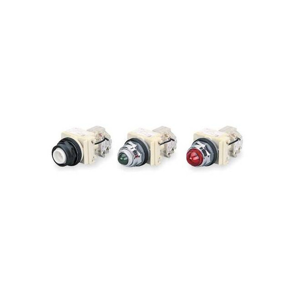 Schneider Electric Pilot Light, Red, 30mm, Incandescent 9001KT1R9