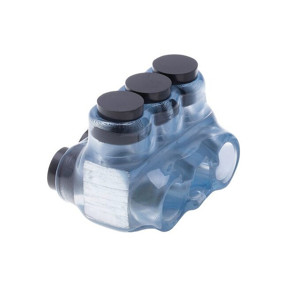 Polaris Wire Connector, 3 Port, Clear, Plastisol Insulation IPLD2/0-3CB