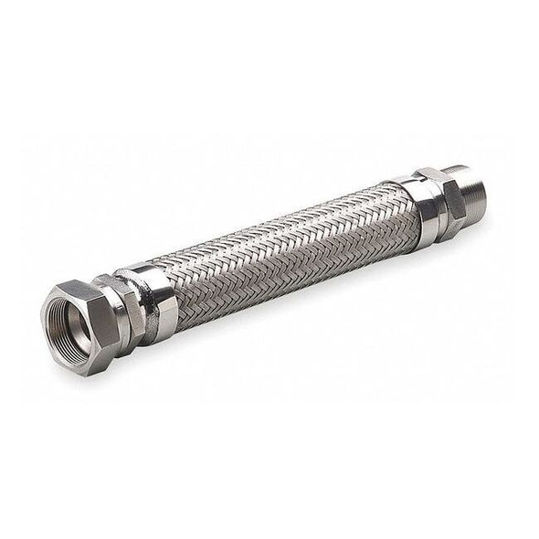 Hose Master 1-1/4" Dia x 24" L 321 SS Flexible Metal Hose G125SHXJ240