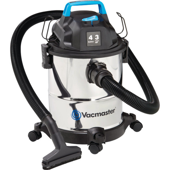Vacmaster 4 Gal. 3 HP Stainless Steel Wet/Dry Vacuum MVOA407S