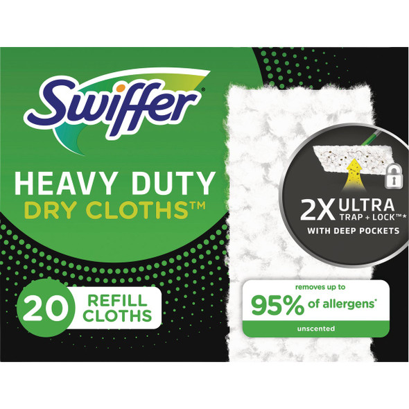 Swiffer Sweeper Heavy-Duty Dry Sweeping Dust Mop Cloth Refills (20-Count) 77197