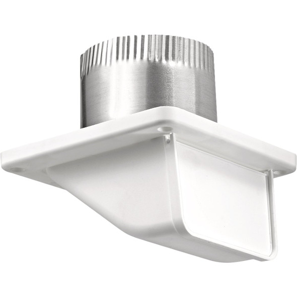 Lambro 4 In. White Plastic Soffit Exhaust Vent 143WTP
