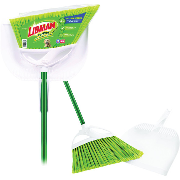 Libman Pet Plus Angle Broom & Dustpan 1680 616437