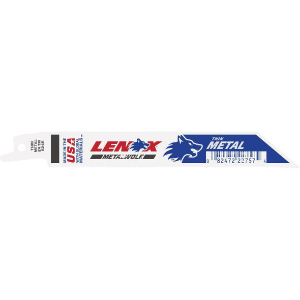 Lenox MetalWolf 6 In. 24 TPI Bi-Metal Reciprocating Saw Blade (50-Pack)
