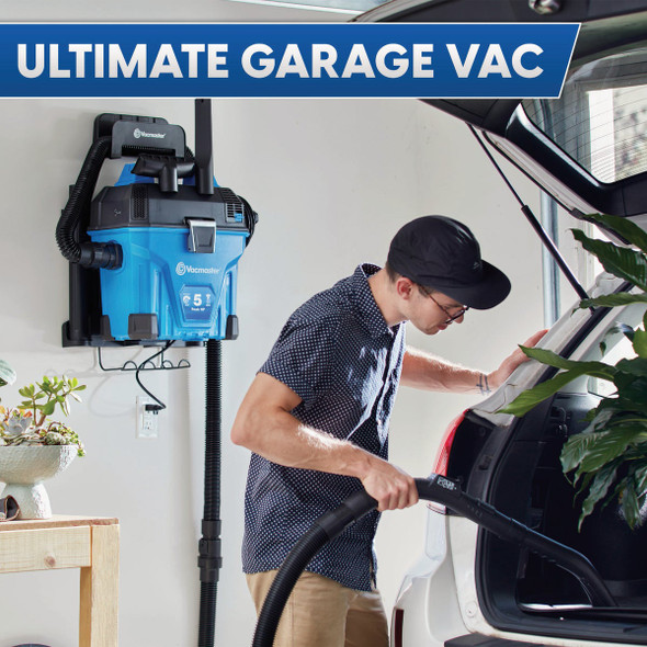 Vacmaster 5 Gal. 5 HP Remote Control Wall Mount Wet-Dry Vacuum VWMB508 0101 388627