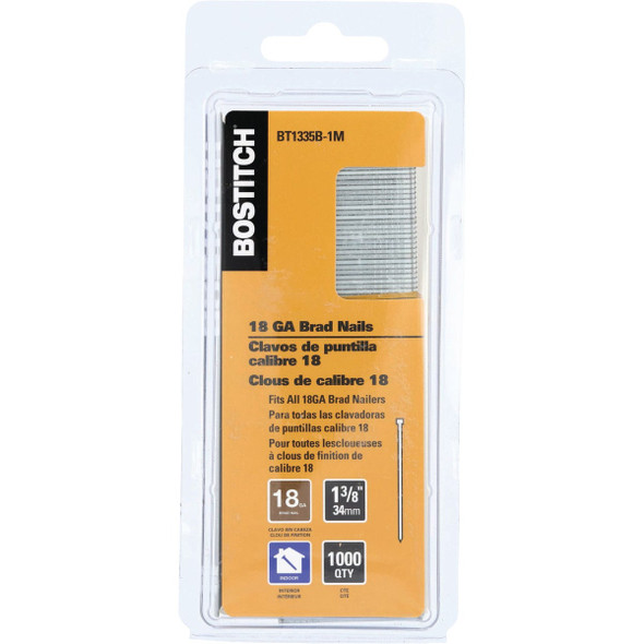 Bostitch 1-3-8 In. 18 ga Collated Brad Nails (1000-Count) BT1335B-1M 331881
