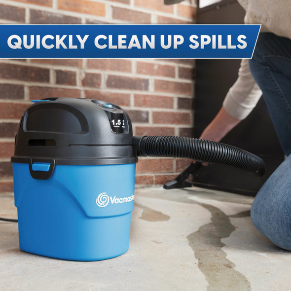 Vacmaster 1.5 Gal. 2 HP Wall Mount Wet-Dry Vacuum VH105 364683