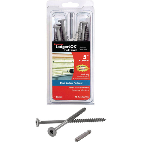 Ledgerlok 12ct .305x5 Flt Fastener FMLLF005-12