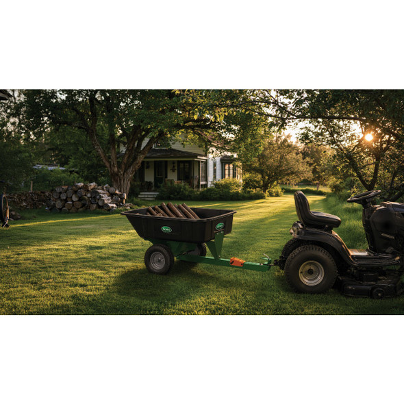 Scotts 10 Cu. Ft. Poly Swivel Tow-Behind Dump Cart PDC600 756004