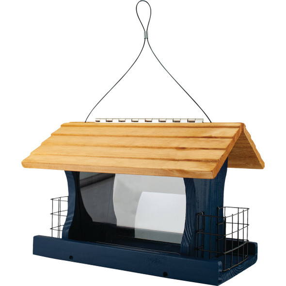Panacea Blue Wood Ranch Bird Feeder 24003