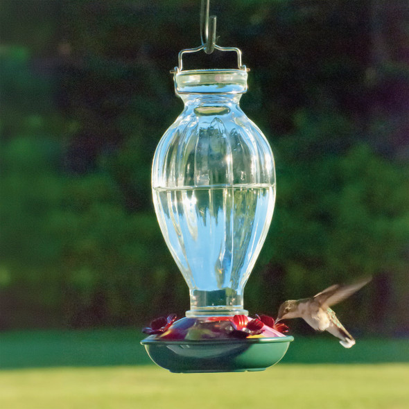 Audubon 20 Oz. Fluted Glass Hummingbird Feeder 24107 886567
