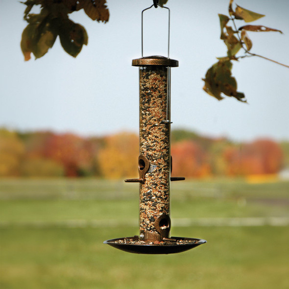 Panacea Copper Tube Bird Feeder with Tray 23914 805187