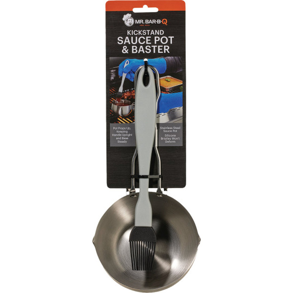 Mr. Bar-B-Q Kickstand Sauce Pot & Baster 06836Y