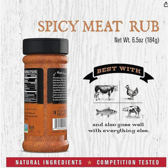 Rufus Teague 6.5 Oz. Spicy Meat Rub 1302 878460