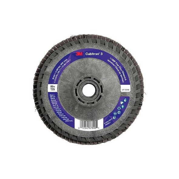 3m Cubitron Abrasive Flap Disc,Coated,Polyester,PK10 7100380219