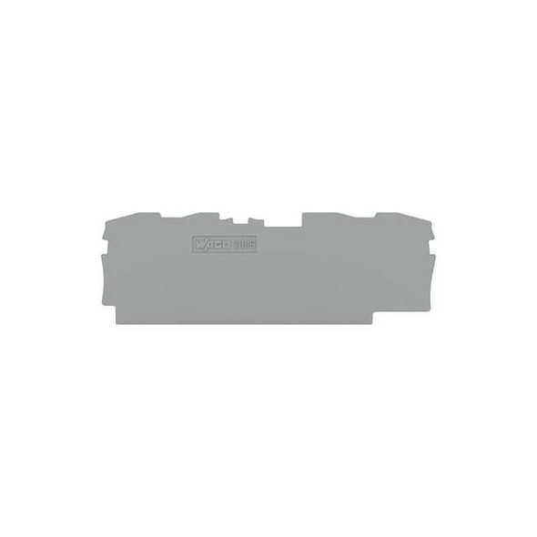 Wago Terminal Block,3.49" L,1.19" W,Gray 2006-1491