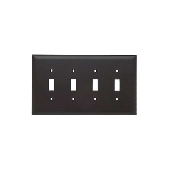 Legrand Wall Plate, Toggle, Brown, Nylon TPJ4