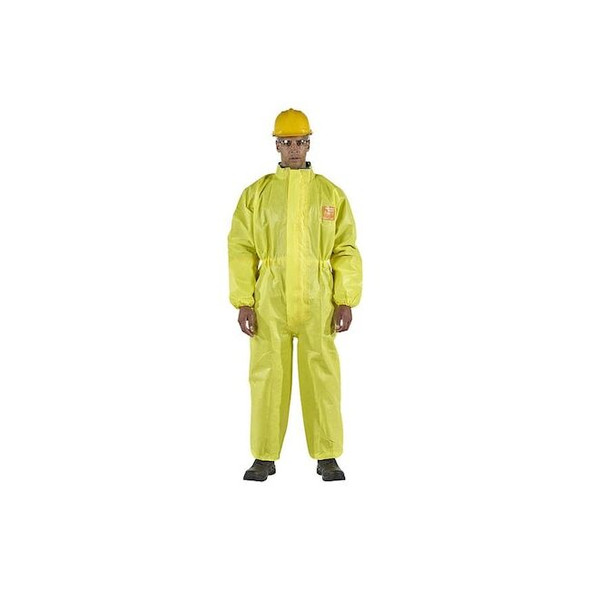Ansell Protective Coverall,Elastic Ankle,Green Y30W103