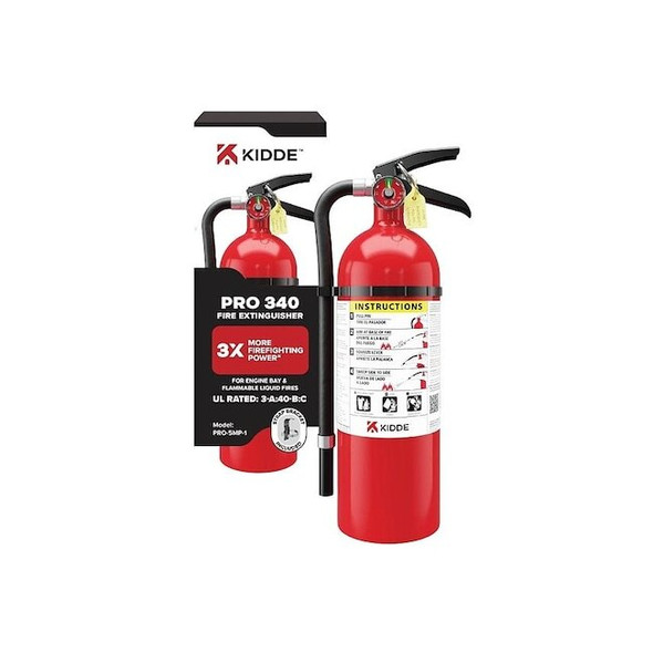 Kidde Fire Extinguisher,Aluminum,5.5 lb Cap. 21033052