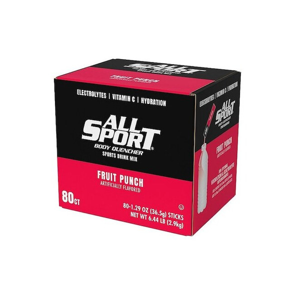 All Sport Powder Drink Mix,1.3 oz,Red,PK80 10121243