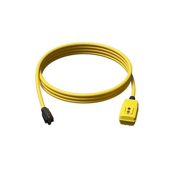 Manufacturer Varies GFCI, Yellow, 25 ft, 1 Outlet, 12 AWG 875LF0