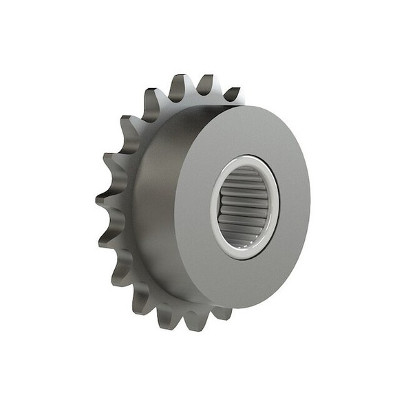 Brewer Machine & Gear Idler Sprocket,4.46" OD,1" Bore,Steel 60B17F