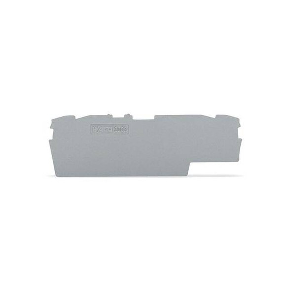 Wago Terminal Block,3.44" L,1.11" W,Gray 2002-1891