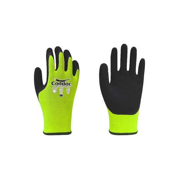 Condor Coated Gloves,M,Yellow,PR 879GM2