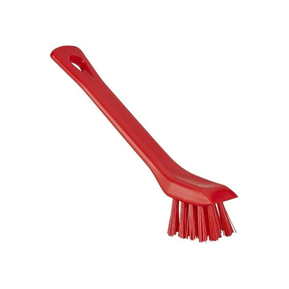 Vikan Detail Brush,Red Bristle,Stiff 39514