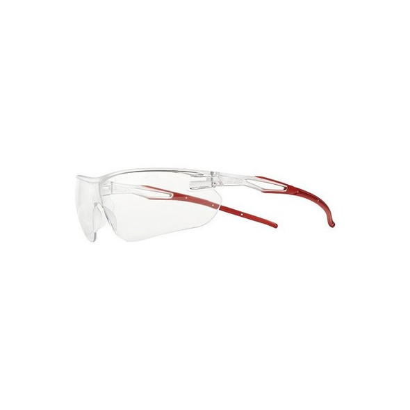 Globus Safety Glasses,Gray/Red,Clear Riley Ligera Clear
