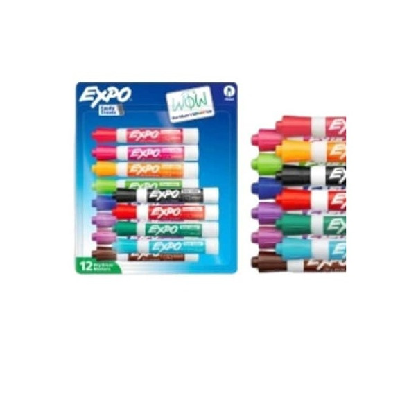 Expo Dry Erase Marker,Chisel,Assorted,12/Pack 1927525A Pack of 3
