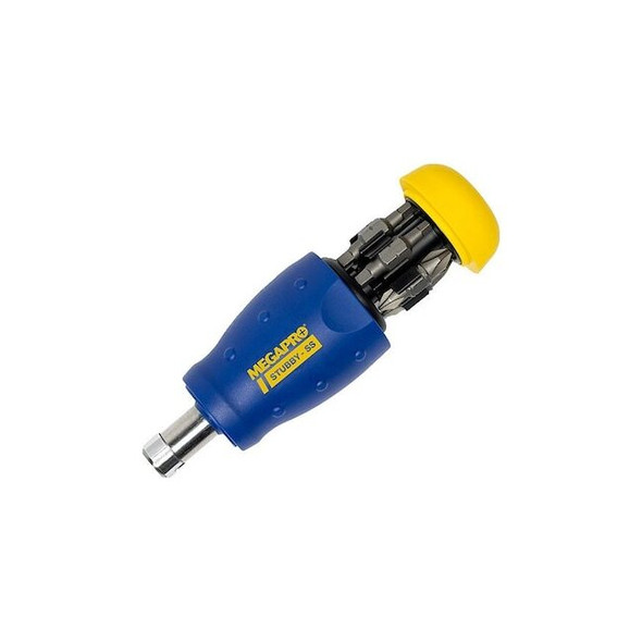 Megapro Multi-Bit Screwdriver,4 1/2 in L 131STUBBY-B